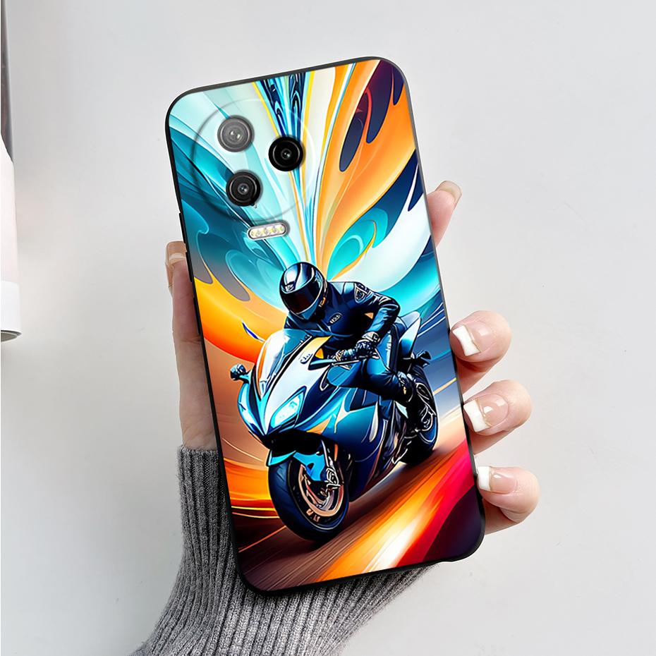 Для Infinix Note 12 Pro 4G Защита Личность Красивые Расписные Чехлы Для Infinix Note 12 4G 2023 Ударопрочный Черный Чехол