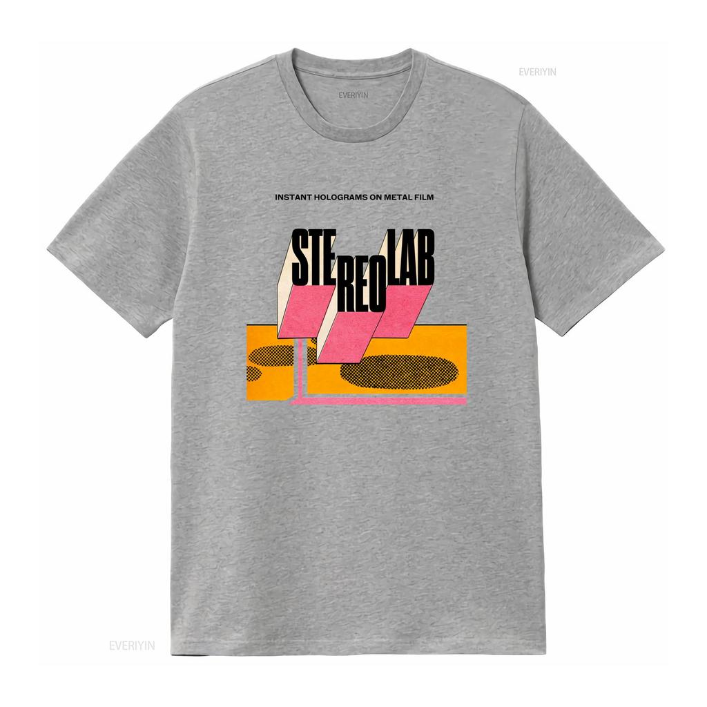 Футболка Stereolab Aerial Troubles Tour Полный размер S 5XL ET1345 винтажная Стирка Легкая дизайнерская одежда Повседневная Удобная