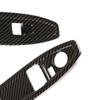 ABS Carbon Fiber Texture Car-styling Glass Lift Switch Panel Frame Cover Trim For BMW 1 2 Series F20 F21 F22 F45 F46 2014-