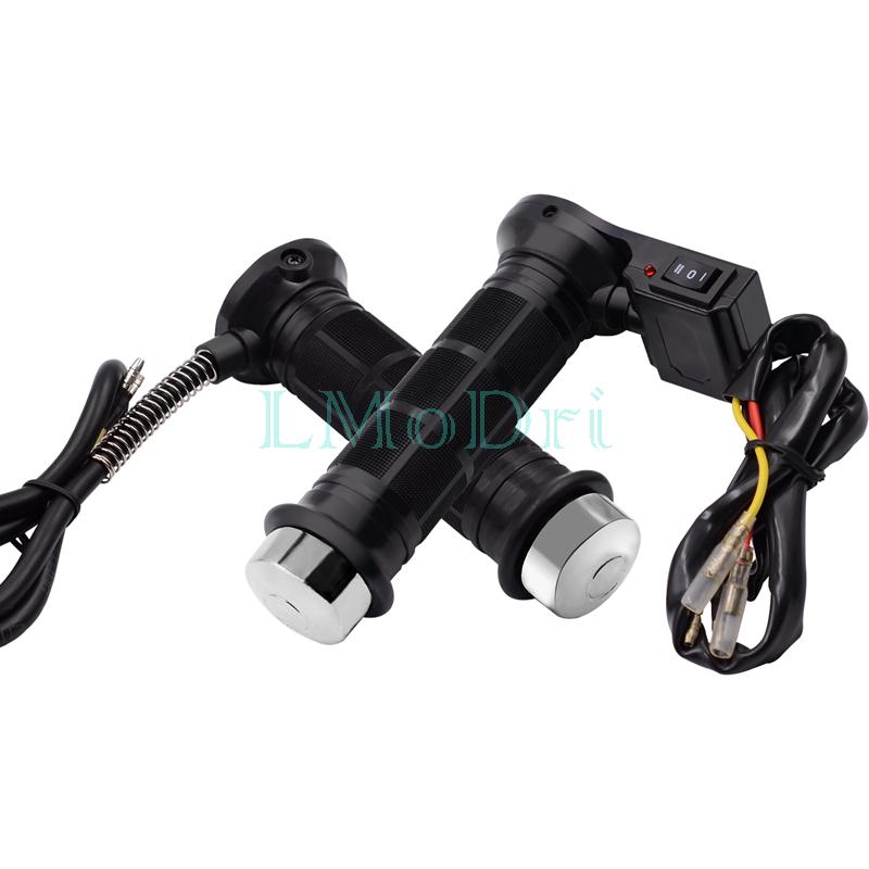 LMoDri универсальная мотоциклетная ручка с подогревом, ручки с подогревом для мотоцикла, 7/8 дюйма, 22 мм, формованные ручки с подогревом, грелки для рук