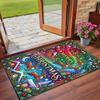 Christmas Printed Square Area Rug Soft Non Slip Floor Carpet For Bedroom Holiday Gift