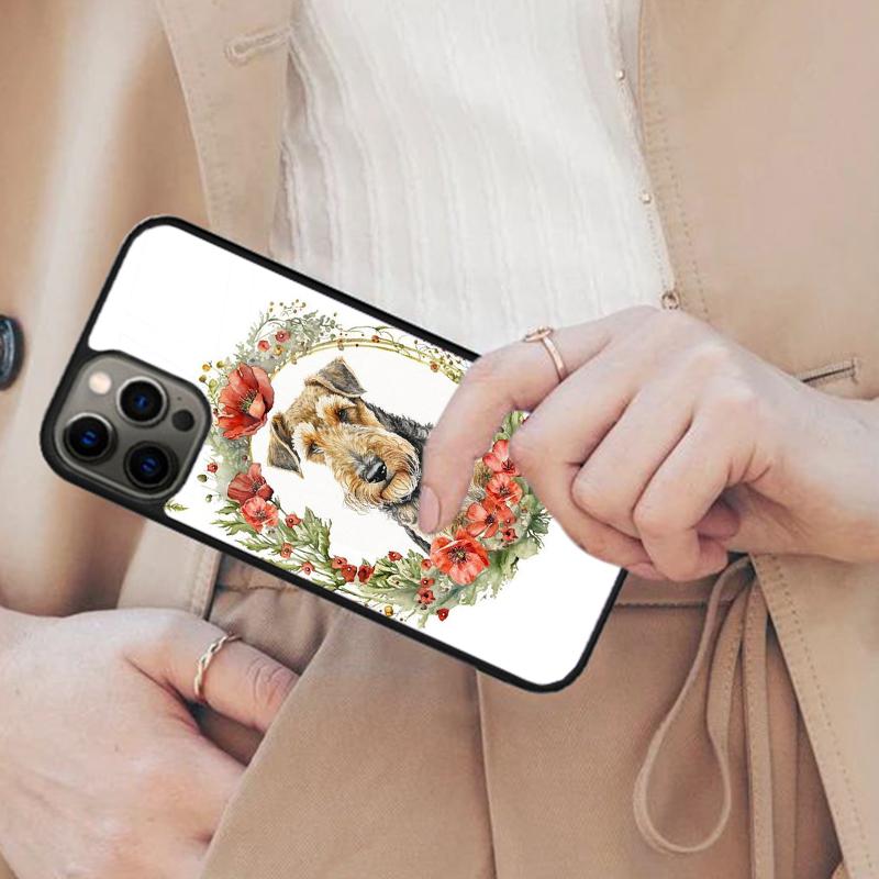 Чехол для телефона с магнитом, порода Эрдельтерьер, для APPLE iPhone 17 Air 16 14 13 12 Pro Max 15 Plus, беспроводная зарядка, с чехлом MagSafe