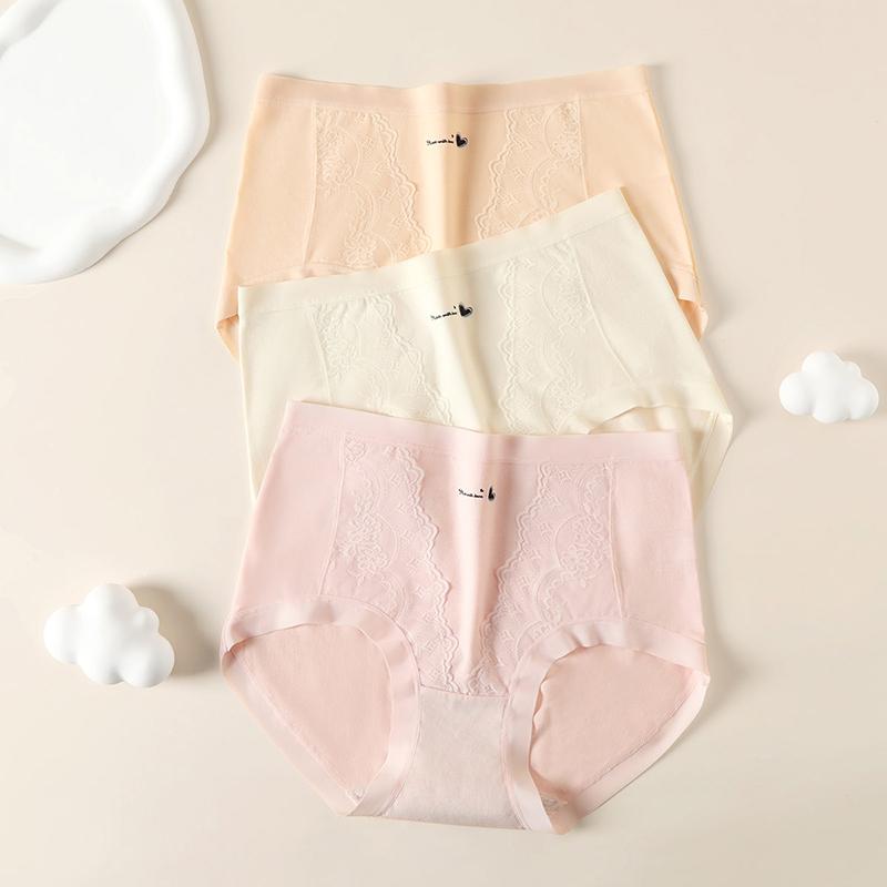 Fentenggan 3-Pack Women's High-Waisted Underwear with Modal and Antibacterial Crotch