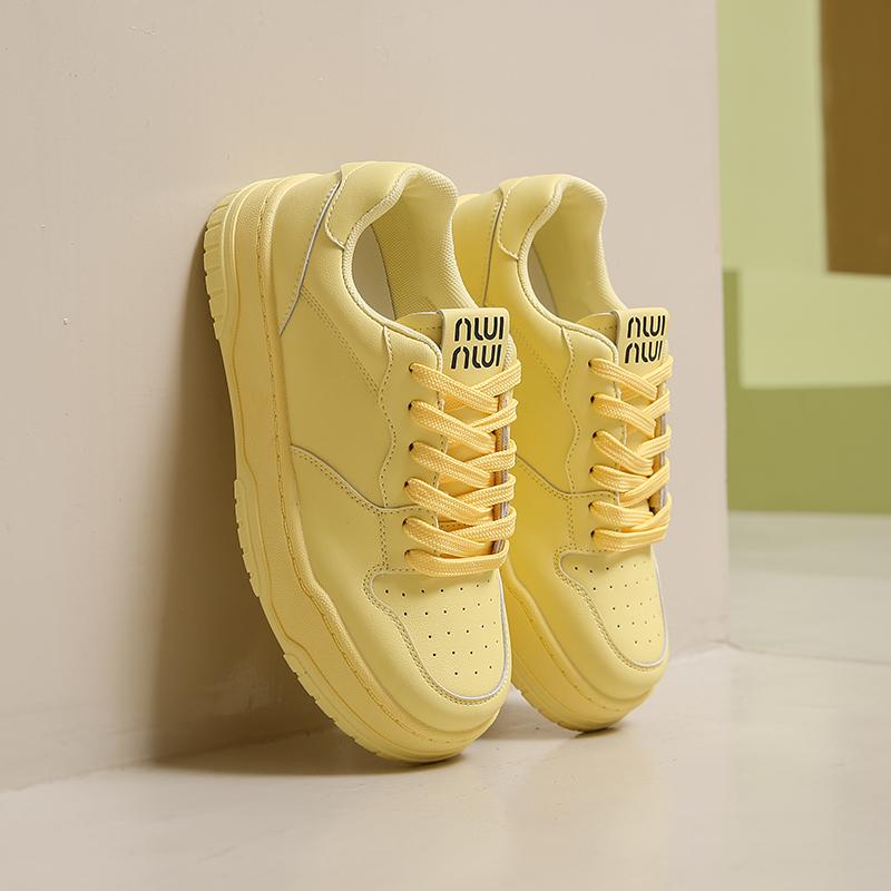 CRLAYDK Sneakers for Women Casual Fashion Platform PU Leather Low Top Classic Shoes Comfortable Skate Walking Sports Tennis