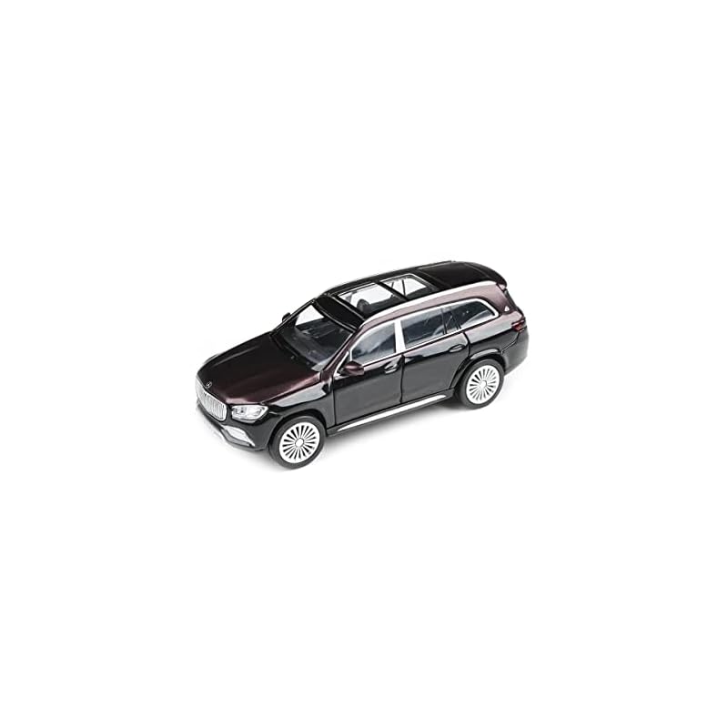 JADI Mercedes-Maybach GLS Obsidian Black/Rubellite Red LHD модель в масштабе 1/64 PA55304