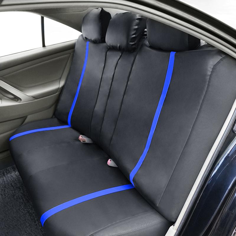 AUTO PLUS Universal Car Seat Cover Set Pu Leather Vehicle Cushion Full Surrounded Protector Fit Most Car Suv Truck Accessories