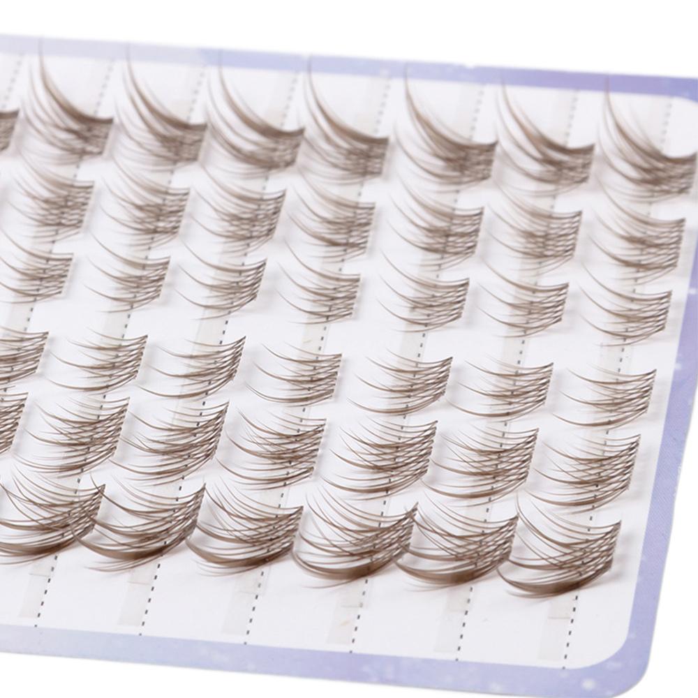 Ресницы-пучки C-завитка «лисий глаз» для наращивания ресниц «кошачий глаз»