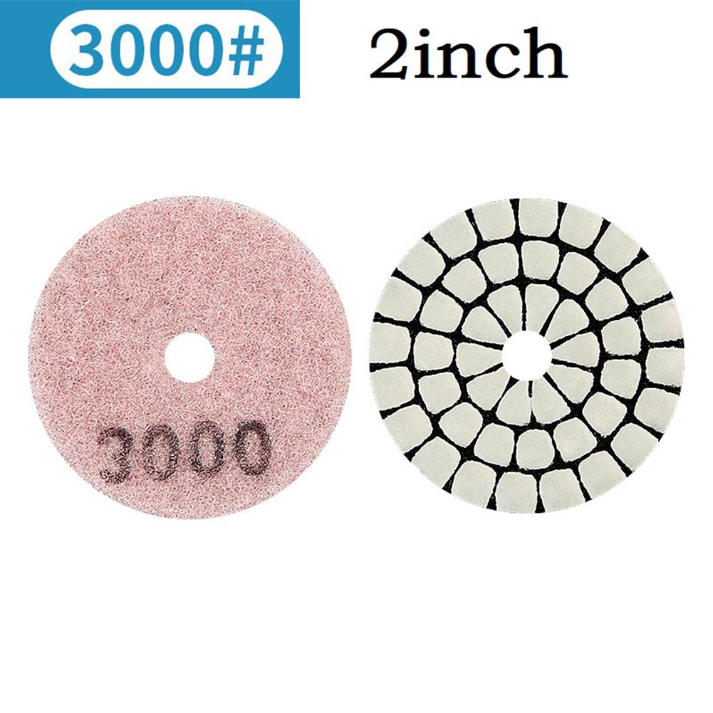 2 Inch 50mm Diamond Dry Polishing Pad Type For Granite Marble Sanding Disc Diamond Polishing Pad Dry Flexible Resin Sanding Disc