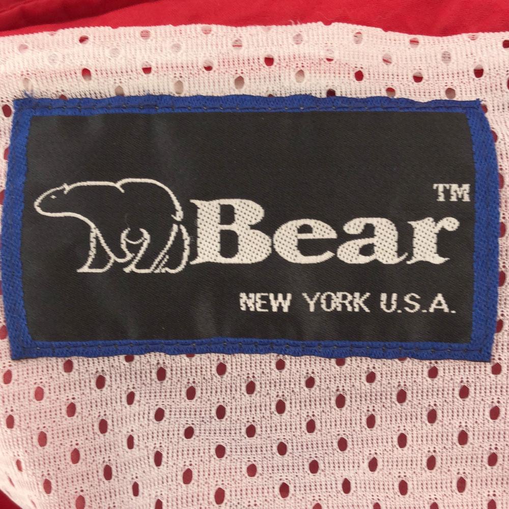 BEAR Куртка из нейлона 90-х годов M Красная Сетчатая подкладка, старая Мужская Б/У