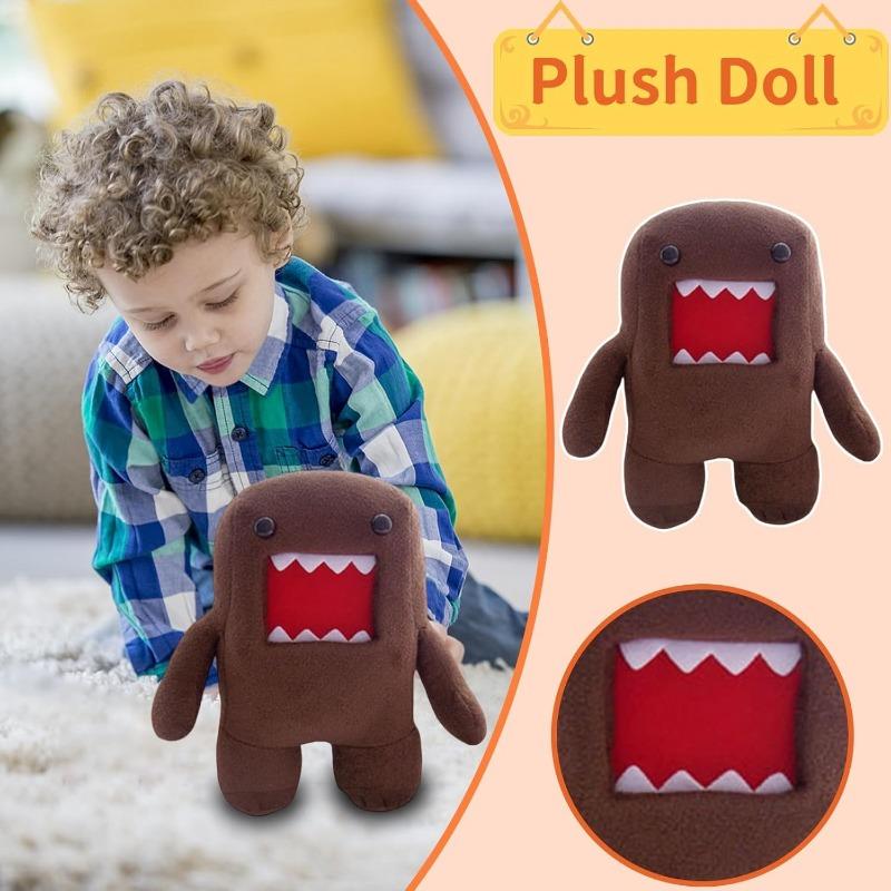 20/30cm Domo Monster Plush, Funny Domo Kun Plush Toy Stuffed Figure Throw Pillows for Home Decor for Anime Fans