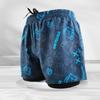 Men's Anti-Embarrassment Quick-Dry Double-Layer Boxer Swim Trunks for Beach, Swimming, and Hot Springs