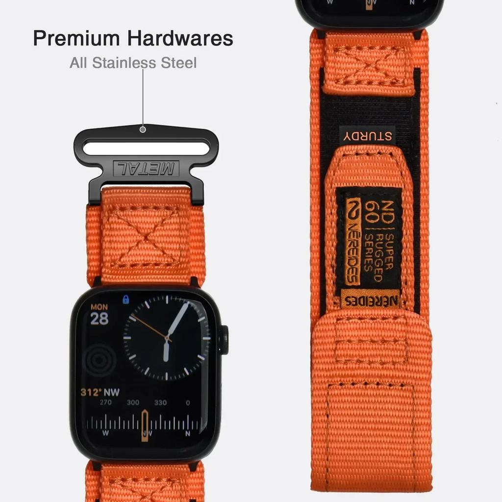 НОВЫЙ спортивный нейлоновый ремешок для Apple Watch Band Ultra 2 49 мм 46 мм 42 мм 45/44/41 мм 40 мм браслет для Iwatch Series 10 9 8 7 6 SE 5 4