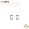 Танциз стерлингового серебра 925 пробы циркон серьги серьги-капли для женщин подарки на свадьбу