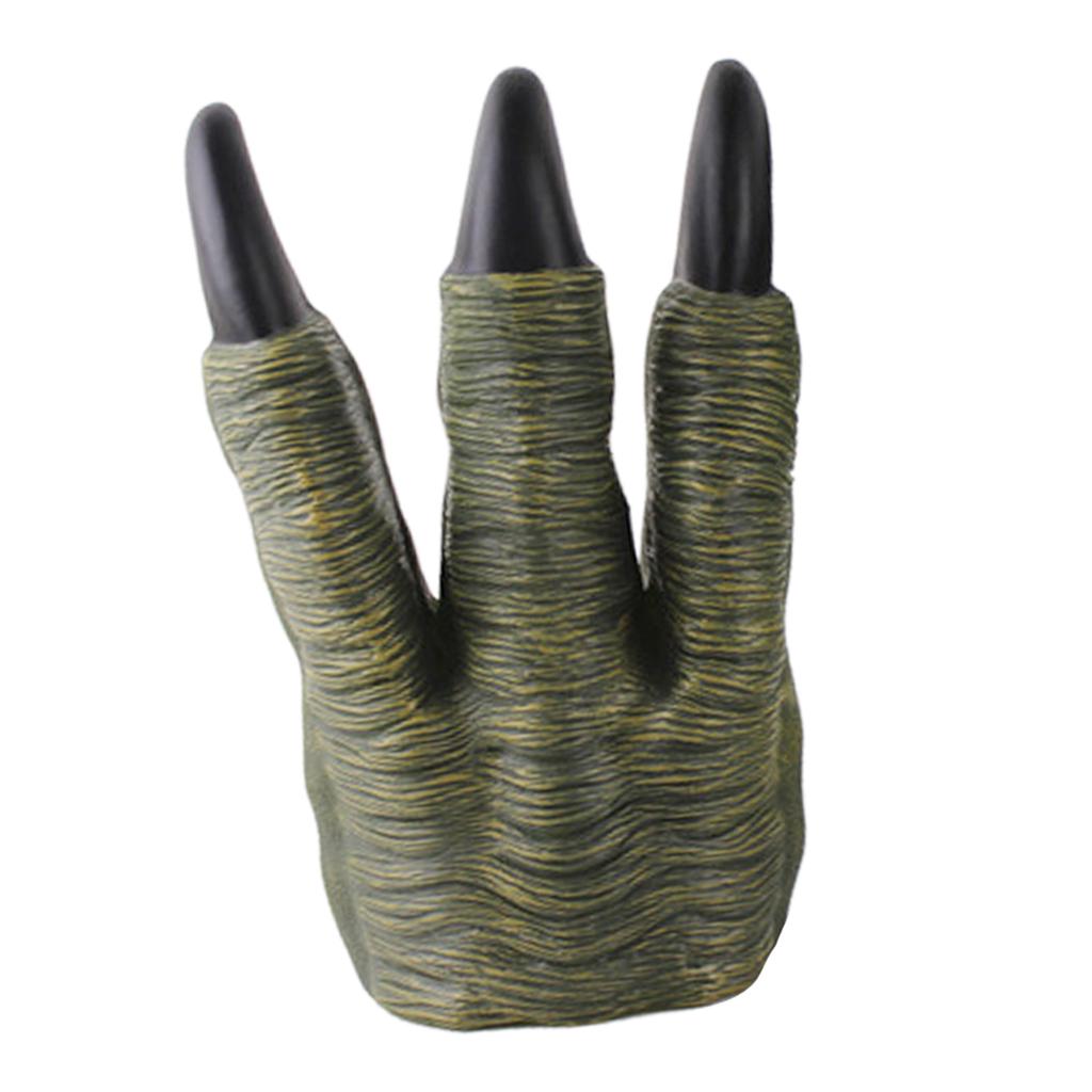 Dinosaur Glove Toy Brown Puppet Gloves Realistic Dragon Claws Monster Cosplay for Halloween Party