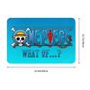 Anime One Piece Front Door Mat Anti-Slip Outdoor Absorbent Straw Hat Pirates Luffy Doormat Garden Garage Entrance Rug Carpet