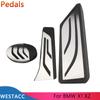 Stainless Steel Car Pedals Accelerator Gas Brake Rest Pedal Cover for BMW X1 F48 X2 F39 1 2 Series F40 F45 F46