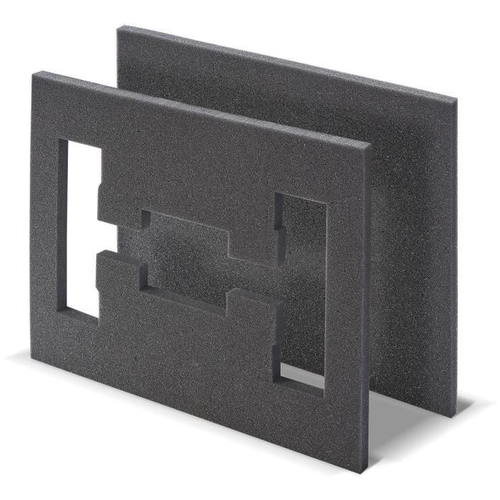Insert en mousse - TOOD - 2 pièces - Pour coffret professionnel - Emboîtable - 40x30x4 cm