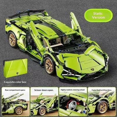 Совместимо с Rambo Bugatti Sports Car Mechanical Group Series Сложные и Огромные Сборочные Игрушки из Строительных Блоков