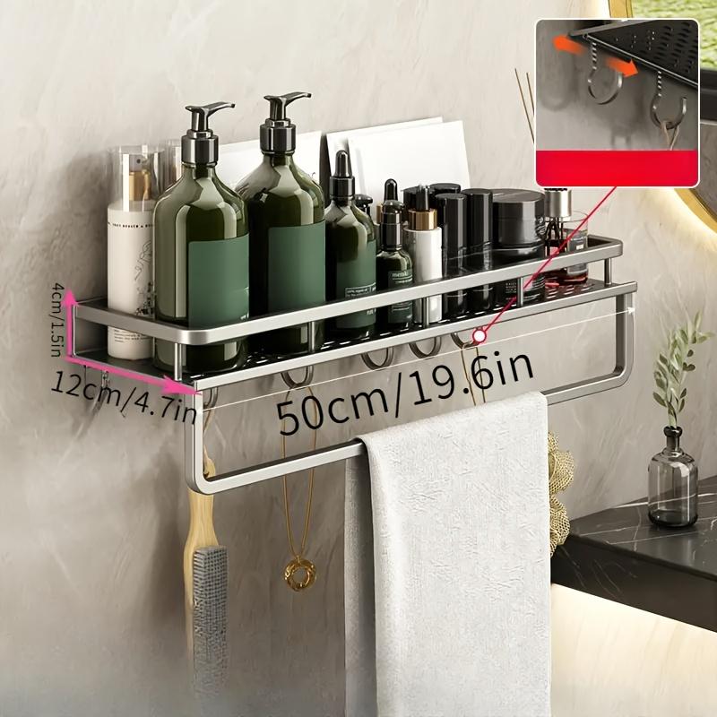 Wall Mounted Spice Rack Aluminum Hanging Spice Jar Holder for Kitchen Storage Rack Kitchen Wall Shelf Seasoning Spice Organizer
