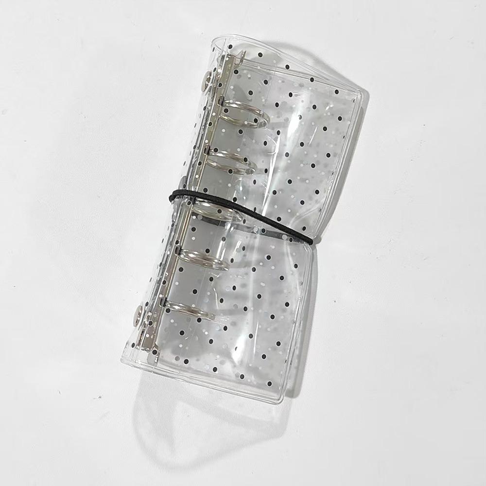 Music Note Design Loose Leaf Notebook Cover Transparent Journal Cover INS M5 Half Size Binder