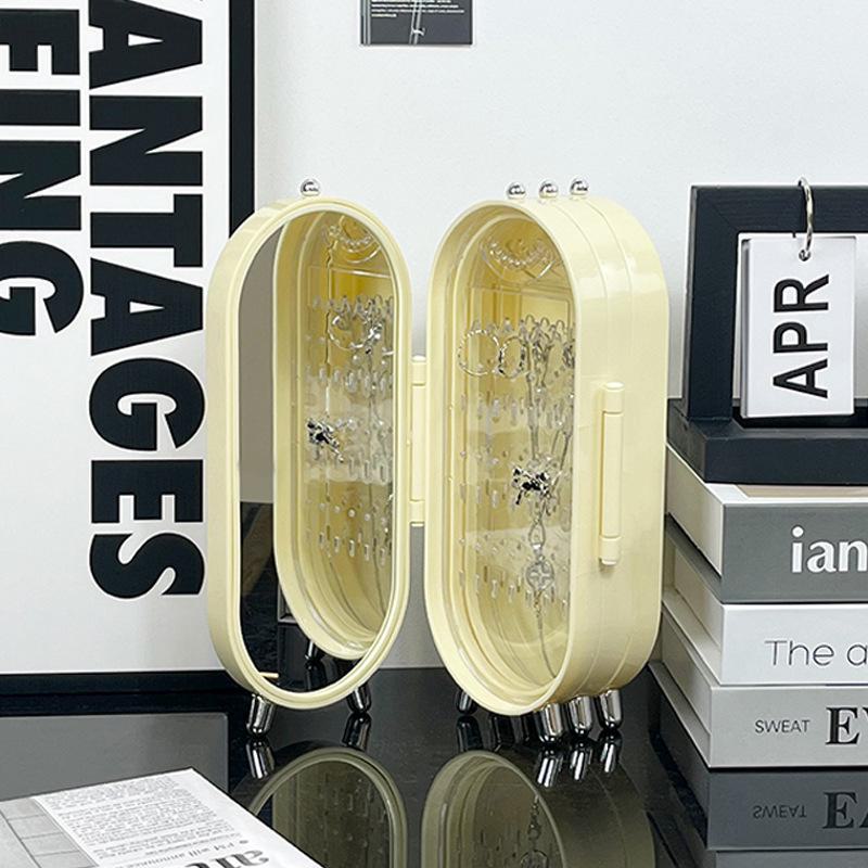 Многофункциональная складная шкатулка для хранения украшений, сережек и ожерелий