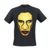 2025 New Marilyn Manson Rock American Retro Fashion Casual High Quality Men's and Women's Cotton Crewneck T-shirt Summer