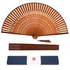 Folding Made In Stylish Bamboo Folding Fan with Bag and Gift Premium Silk Folding Folding Short Folding Fan for Large Folding Fan for Perfect for