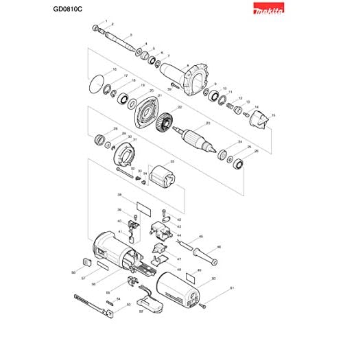 Makita 417813-6 Ручка переключателя