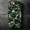 Мягкий чехол для телефона с камуфляжным военным рисунком для iPhone 16 16E 17 Air 15 Pro Max 14 Plus 13 Mini 11 12 7 Черная задняя крышка