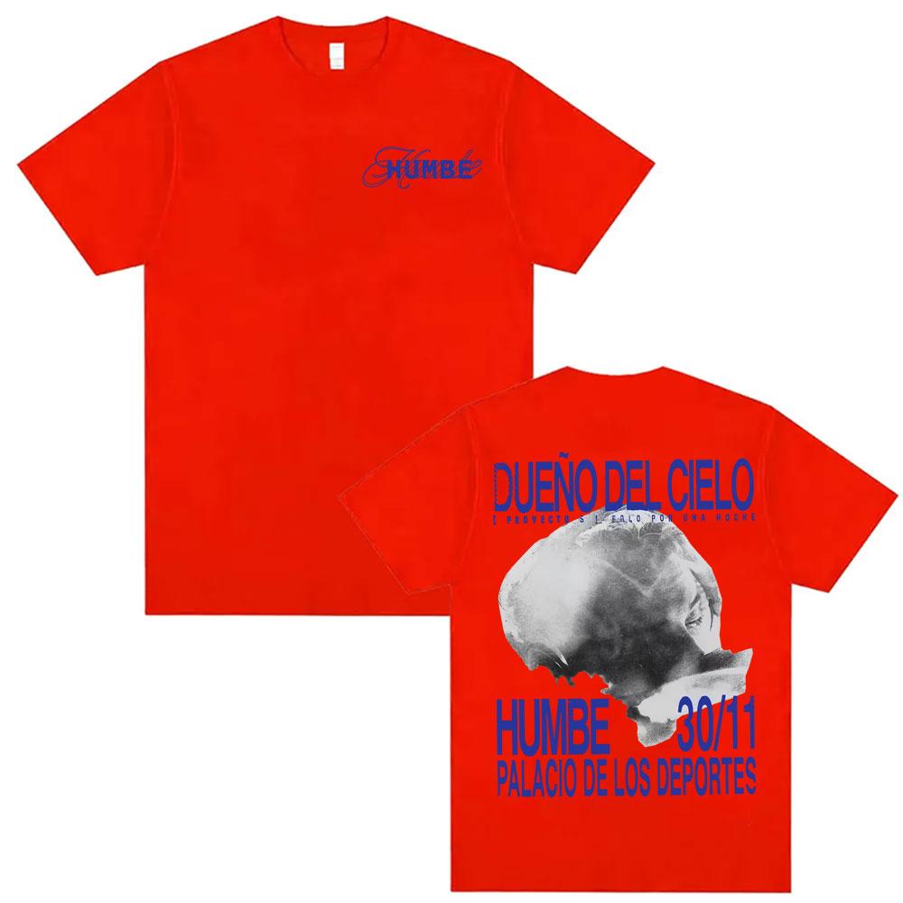 HUMBE DUEÑO DEL CIELO 2026 New Album T Shirts Mens Clothing Fashion High Street Tshirts Summer Classic Short Sleeve Tshirt