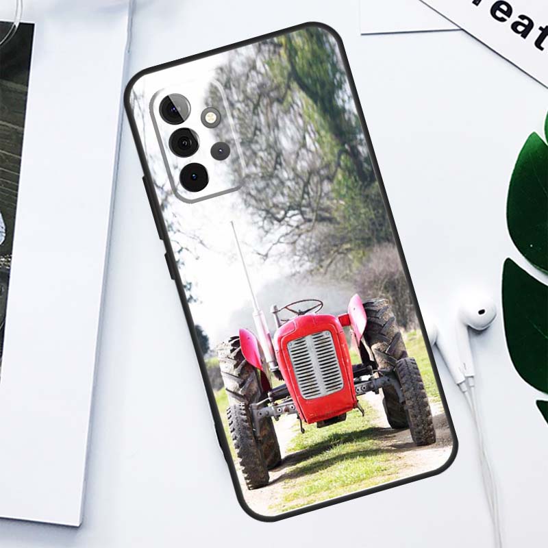 Фермерский трактор Чехол для телефона Samsung Galaxy A13 A53 A33 A54 A34 A14 A55 A35 A15 A05 A06 A16 A22 A32 A52