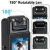 1080P WiFi Body Camera with Audio and Video Recording Wearable Body Cam Mini Clip-on Camera