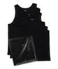 Plain Tank Top 2P 1P Service 3P Pack Fashion Black M BLACK [Crimie] + Men's (US=S)