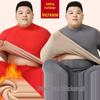 Мужской комплект термобелья большого размера с флисовой подкладкой для осени и зимы
