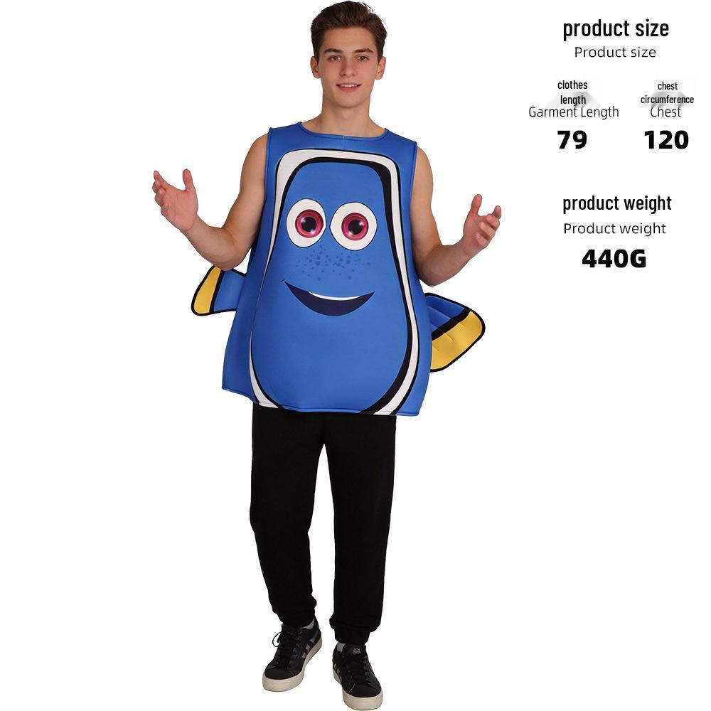 Kids' Clownfish Costume - Ocean Animal Cartoon Cosplay for Halloween