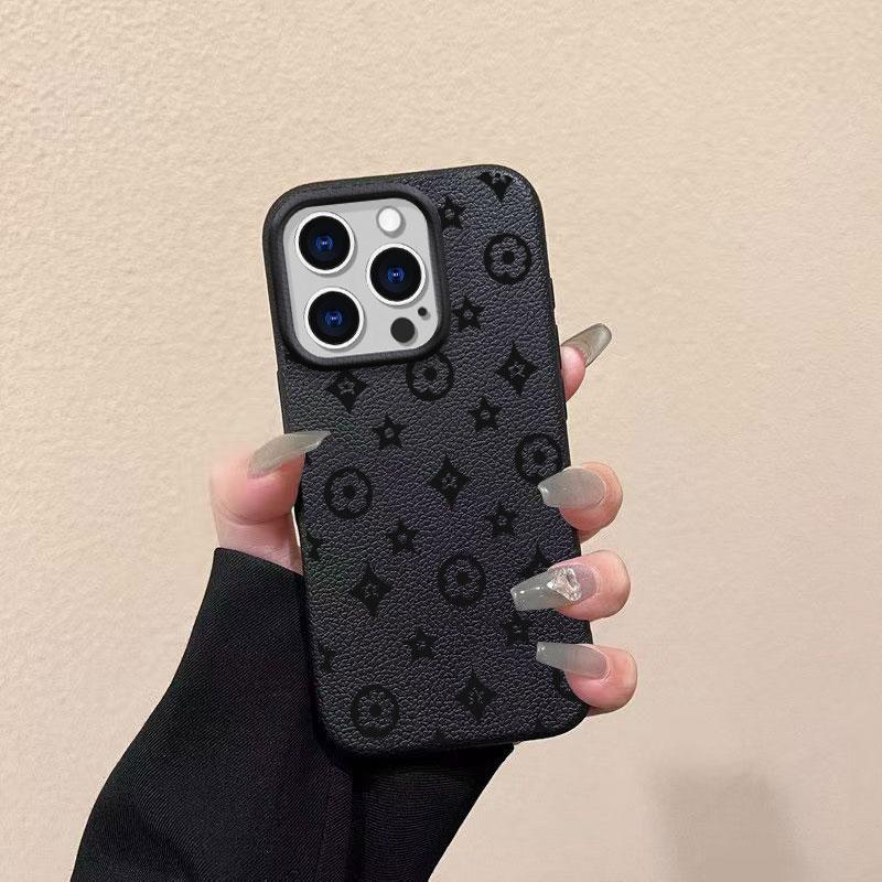 Винтажный чехол для телефона с узором личи для iPhone 17 Pro Max Air 16 16e 15 14 13 12 11 Pro Max Plus X XS MAX XR Задняя крышка