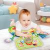 Подушка для младенца Игрушка для выкладывания на животик Черно-белая Подушка для лежания Высококонтрастная Двусторонняя Сенсорная игрушка Подушка для тренировки держать голову новорожденного