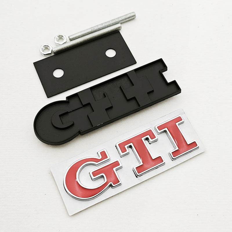 BGK1 Golf 3 4 MK3 MK4 2026 Hot For VW VOLKSWAGEN 3D Metal Car Grille Logo GTI Badge Emblem For Volkswagen VW Polo Golf 4 5 6 7 8 Mk4