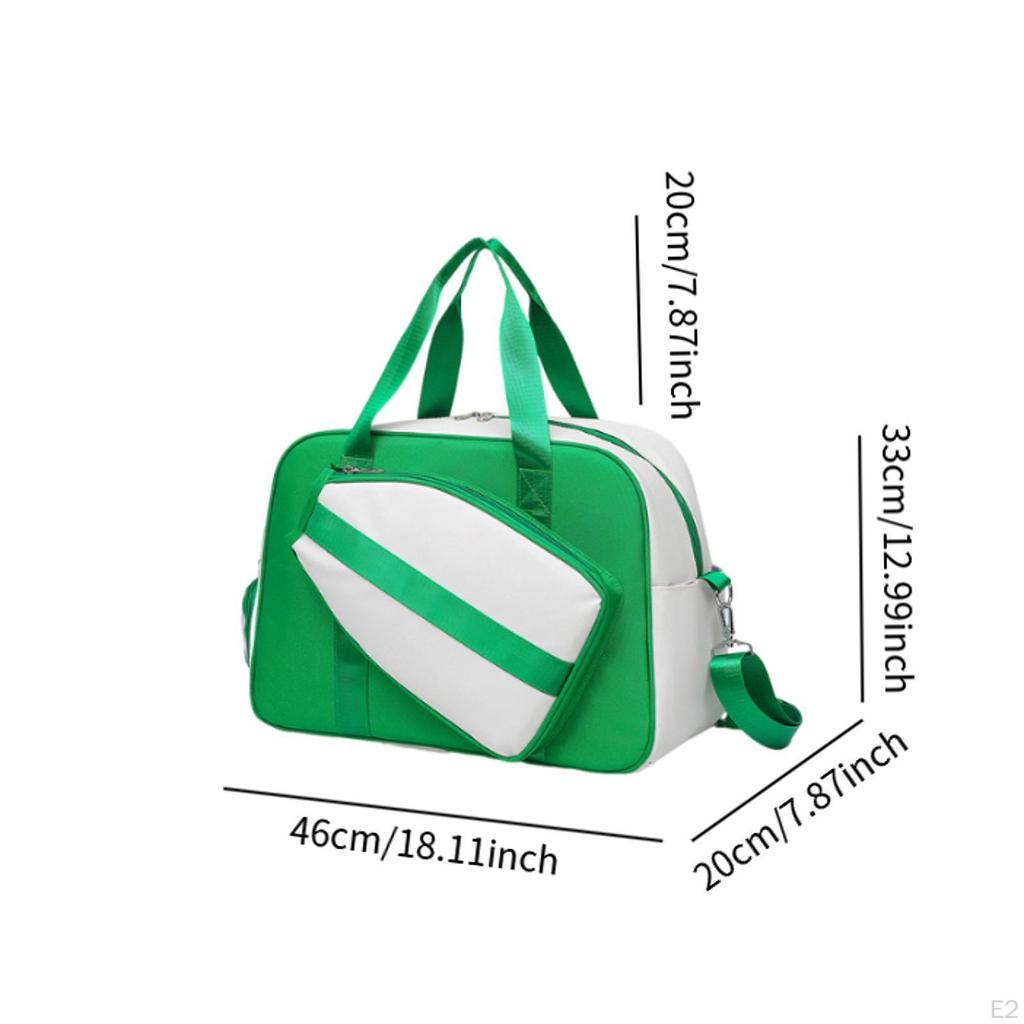 Спортивная сумка Pickleball Bag, многоцелевая, портативная, большая вместимость, с отделением для обуви, стильная