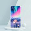 Для iPhone 15 16 14 13 12 mini 11 Pro Max XS X XR SE 7 8 Plus Силиконовый прозрачный чехол Красивое северное сияние Роскошный чехол для телефона