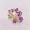 Эмалевая брошь-пион Niche Premium High-End High-End Pearl Brooch Retro Pin Accessories Clothing Female Male