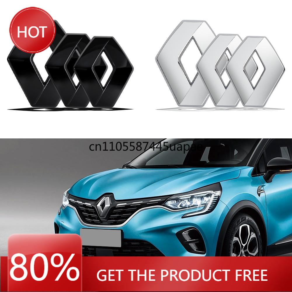 2026 Горячие Колпаки на ступицы для Renault Для Renault Koleos Kadjar Captur Megane Talisman Espace Clio Zoe 3D ABS Передняя решетка Задний багажник Эмблема