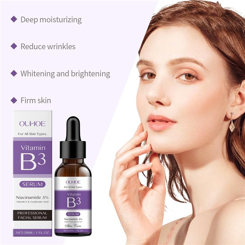 Korea Niacinamide Facial Serum Vitamin B3 Wrinkles Pigment Dark Spot Reduce Correcting Glow Serum Face Whitening Moisturizer