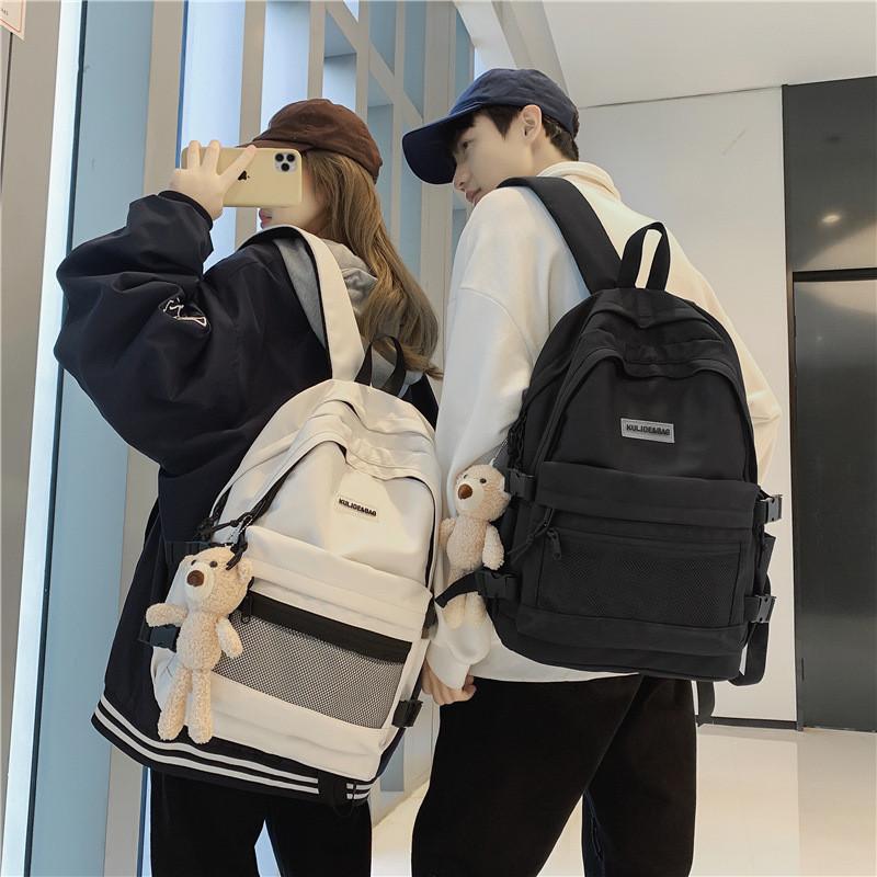 Luo Unisex College Backpack With Nylon And Trendy Printed Design For School