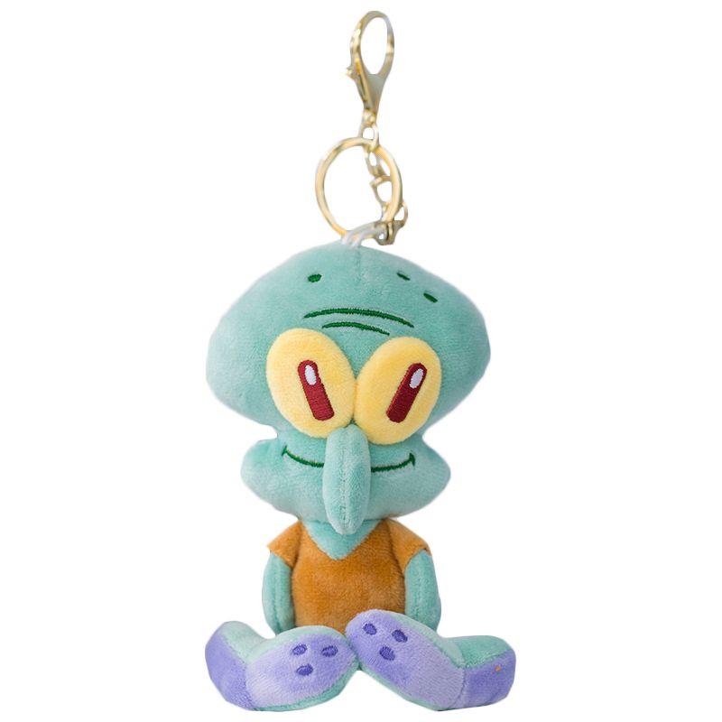 Fluffy Spongebob Patrick Star Squidward Plush Toy Pendant Soft Stuffed Doll For Girls And Boys