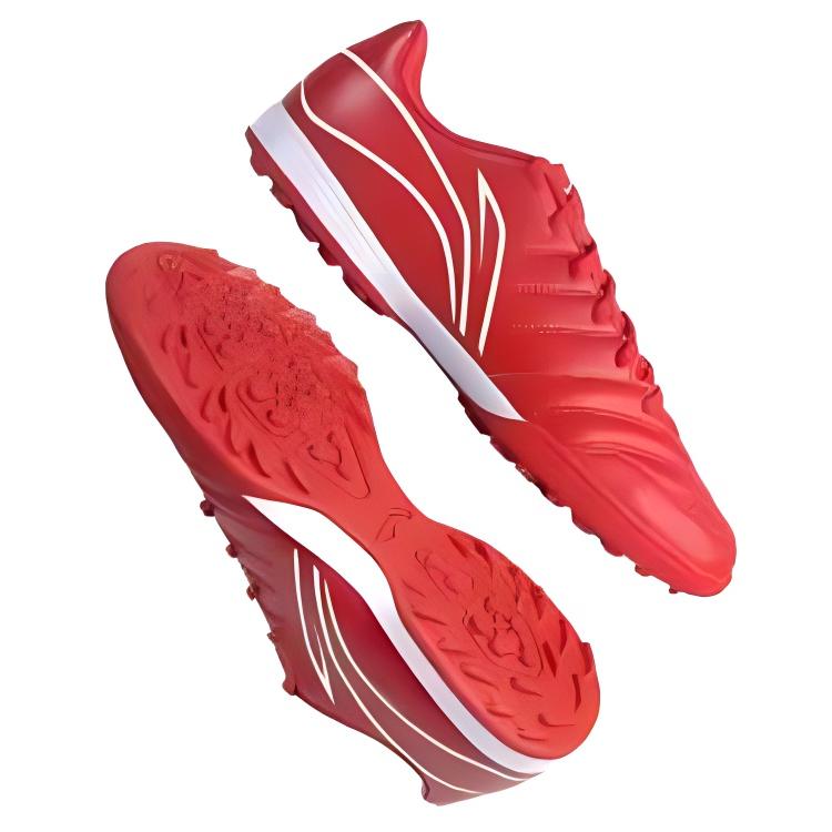 Футбольные бутсы Li Ning, нескользящие, износостойкие, легкие, унисекс, цвет vermilion YSTU039-5