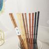 1 пара ретро палочек для суши, однотонные палочки с заостренными концами, высококлассные деревянные палочки для еды