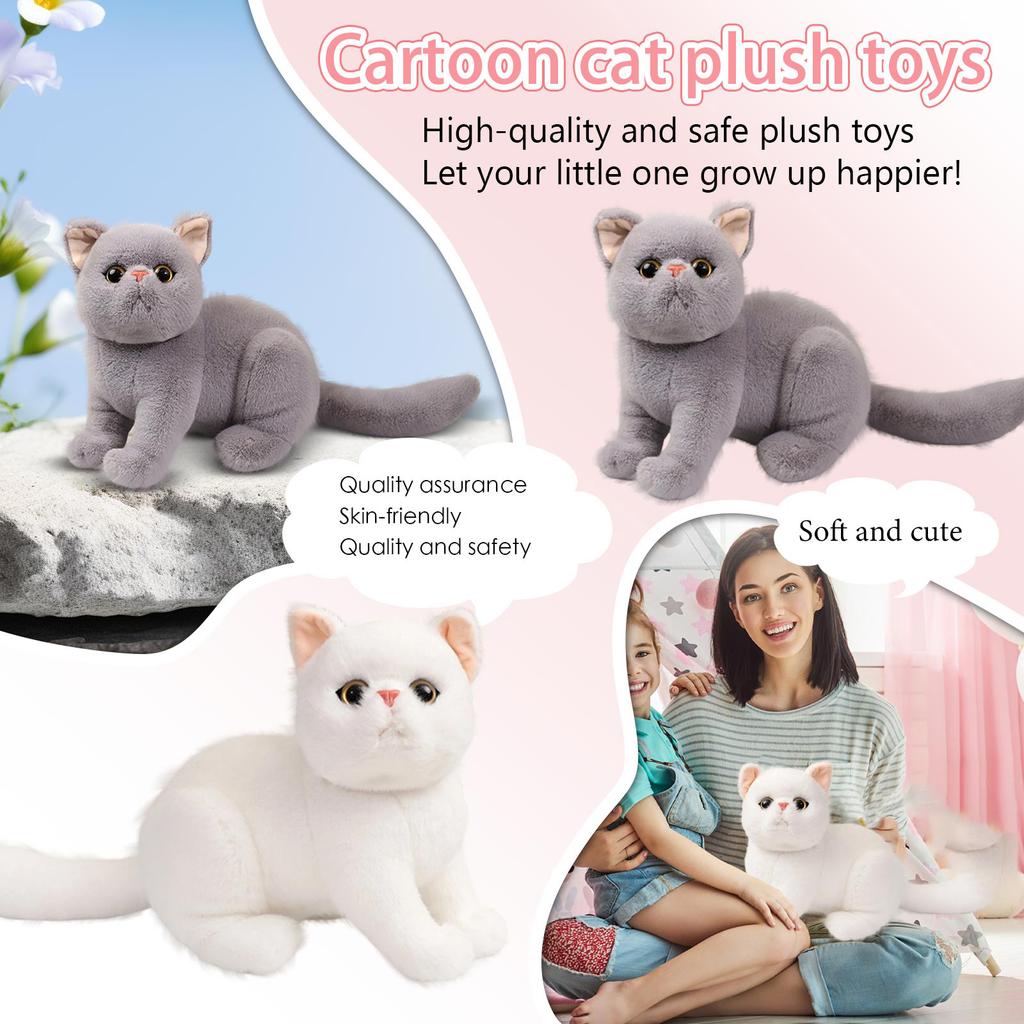 Cartoon Cats Plush Toy (with Label)