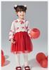 National Style Bow Splicing Mesh Dress for Infants and Girls