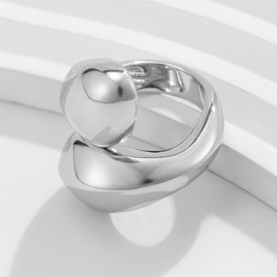 Женское кольцо в стиле хип-хоп, крупное, нестандартное, глянцевое, витое кольцо, каплевидное, сплавное, плиссированное кольцо, модные аксессуары